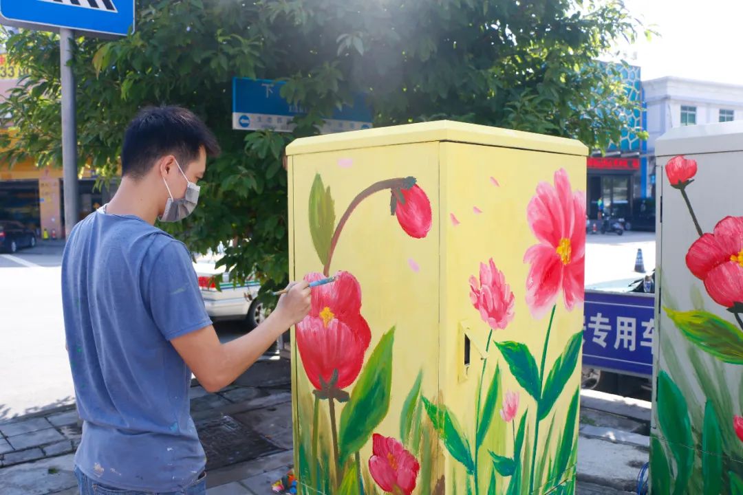 街头电箱创意美化令我们的中堂更有城市气息更具活力