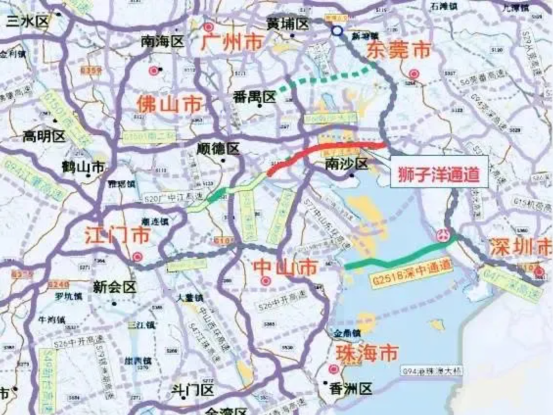 大湾区跨江通道群新成员狮子洋通道项目启动勘察设计