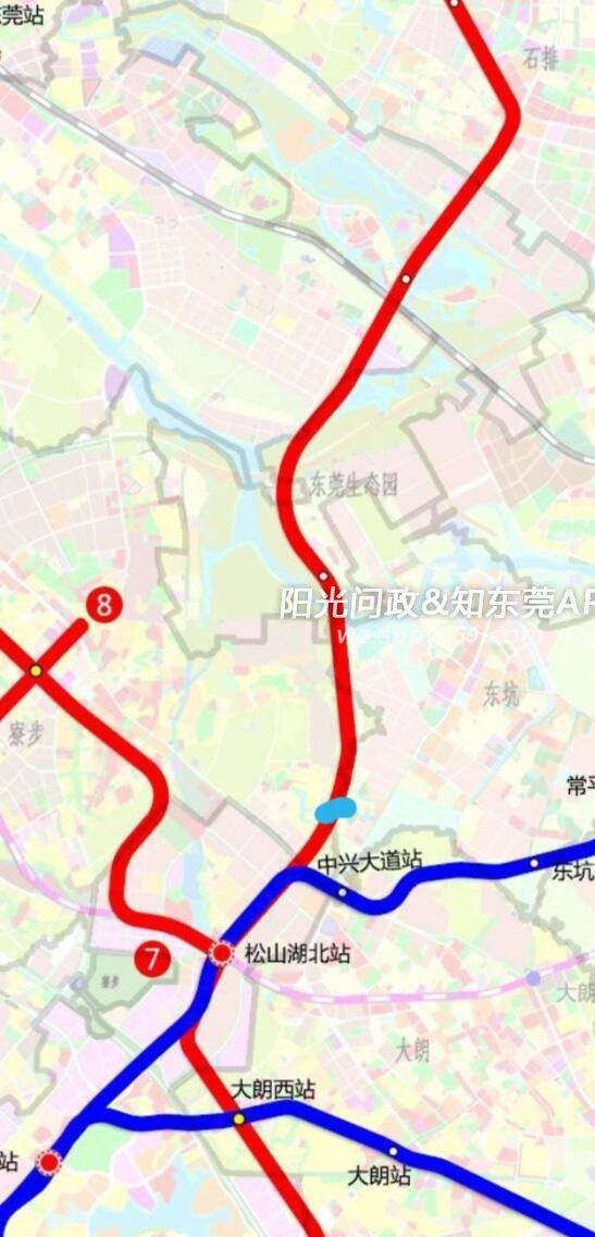 根据《东莞市轨道交通网络规划(2035)》,拟新增市轨道交通5号线途经