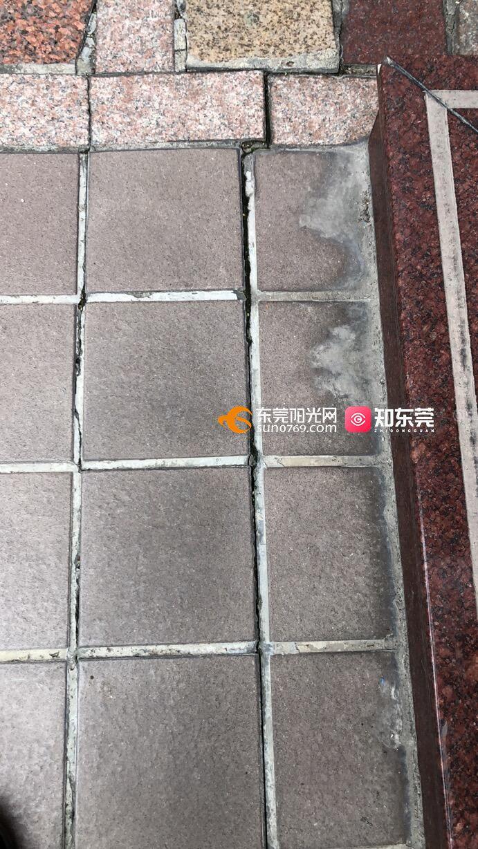 万江华美新村小区多家住户地基下沉问题