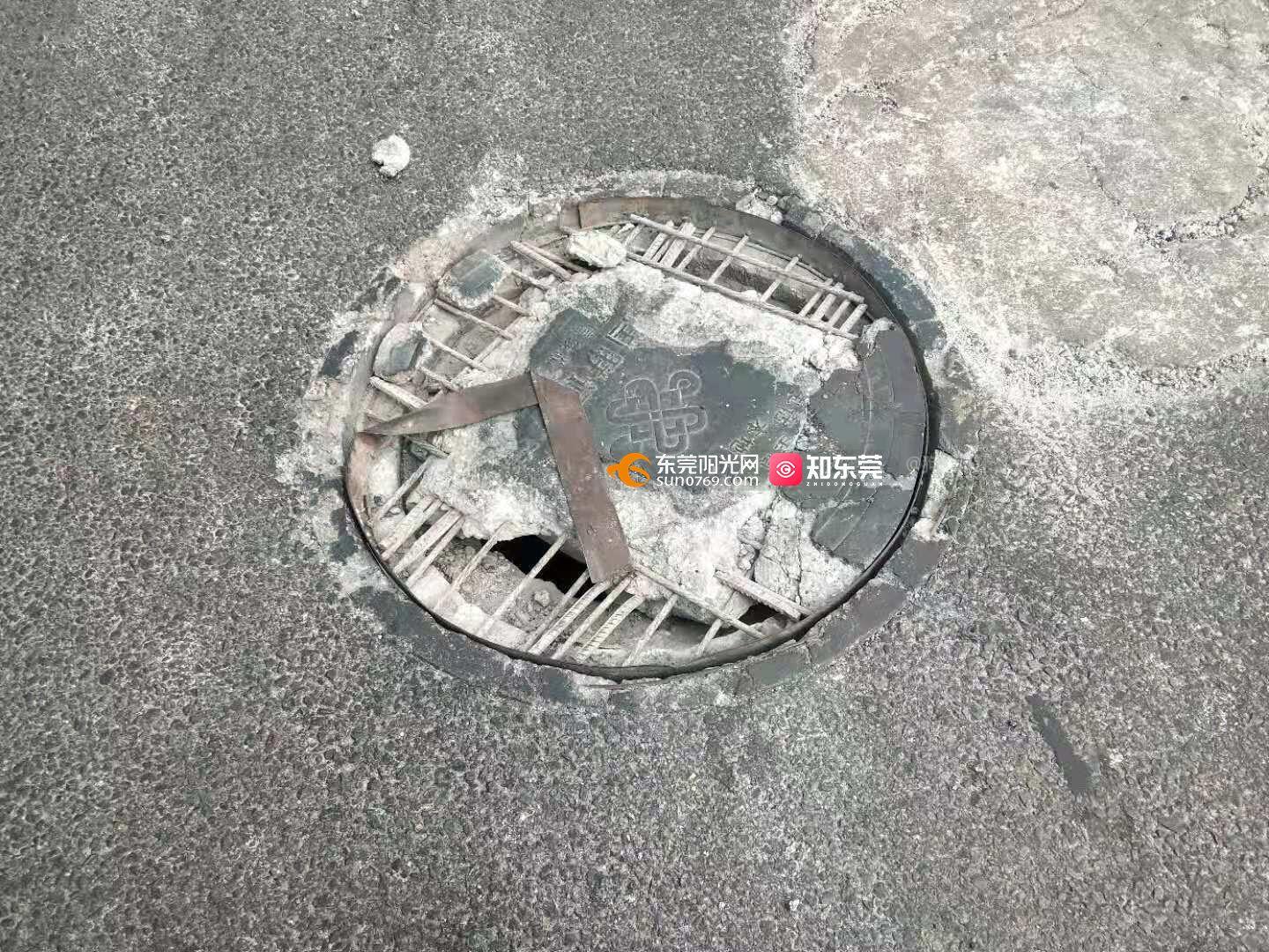联通井盖损坏投诉10010多次未处理