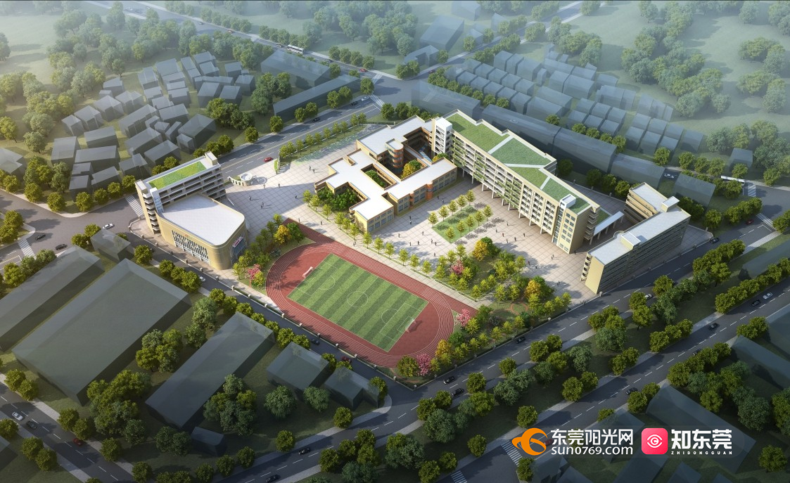 东莞市凤岗镇官井头小学新建教学楼,功能楼,体育馆