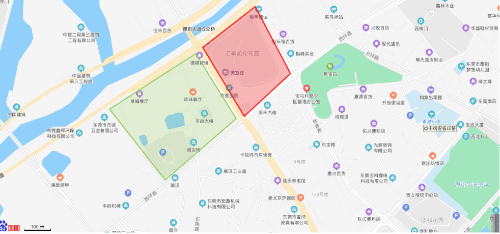 厚街镇社区划分图图片