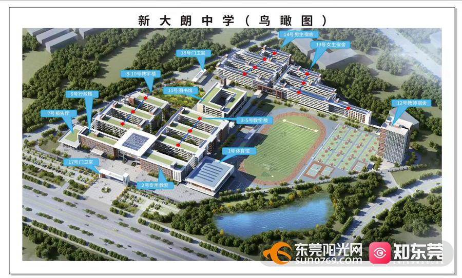 公办学位675400个新大朗中学今天封顶