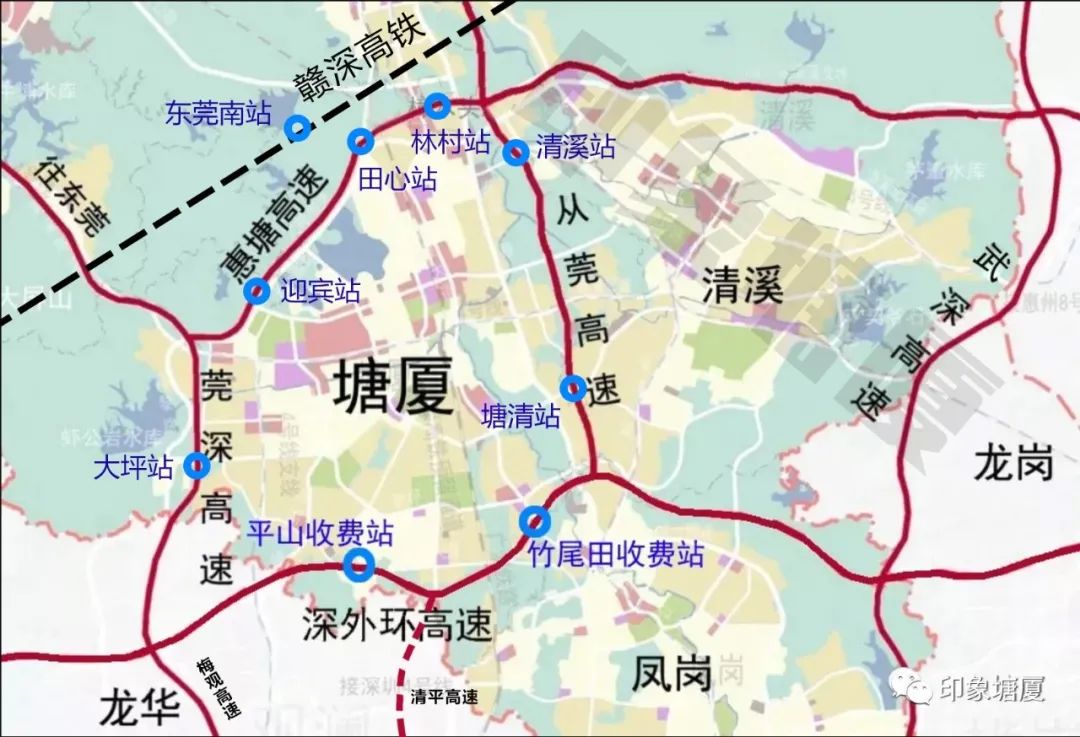 不仅贯穿深圳东西,更将东莞临深片区的塘厦,凤岗进一步带入深圳生活圈
