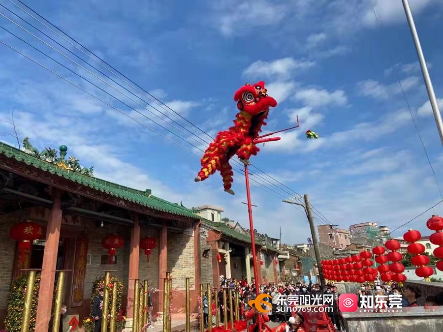 横沥半仙山村古建筑群装扮一新,喜气洋洋