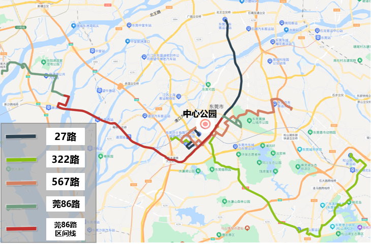 东莞322路公交车路线图图片