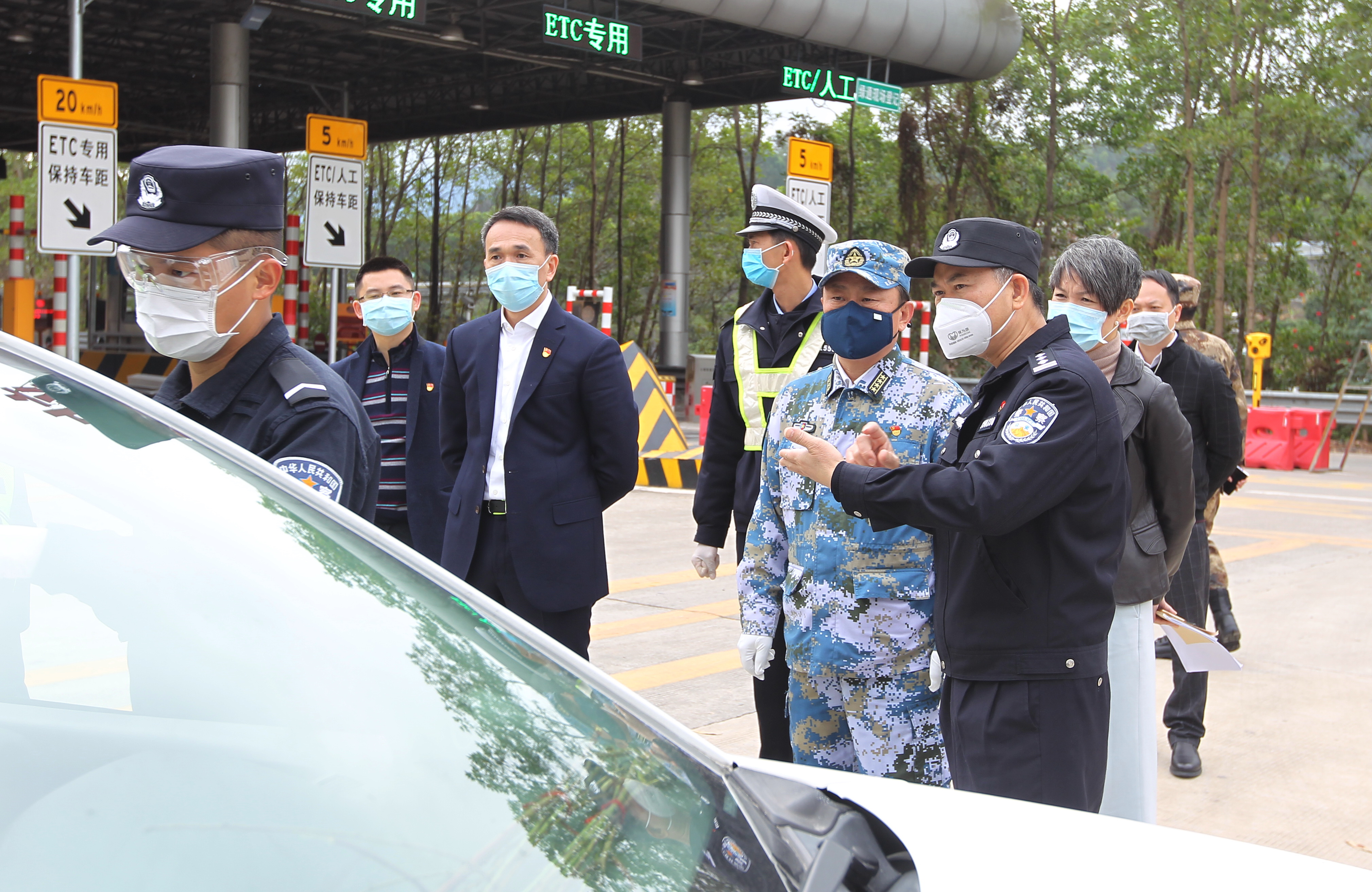 市委常委東莞軍分區政委劉松濤到樟木頭督導疫情防控工作