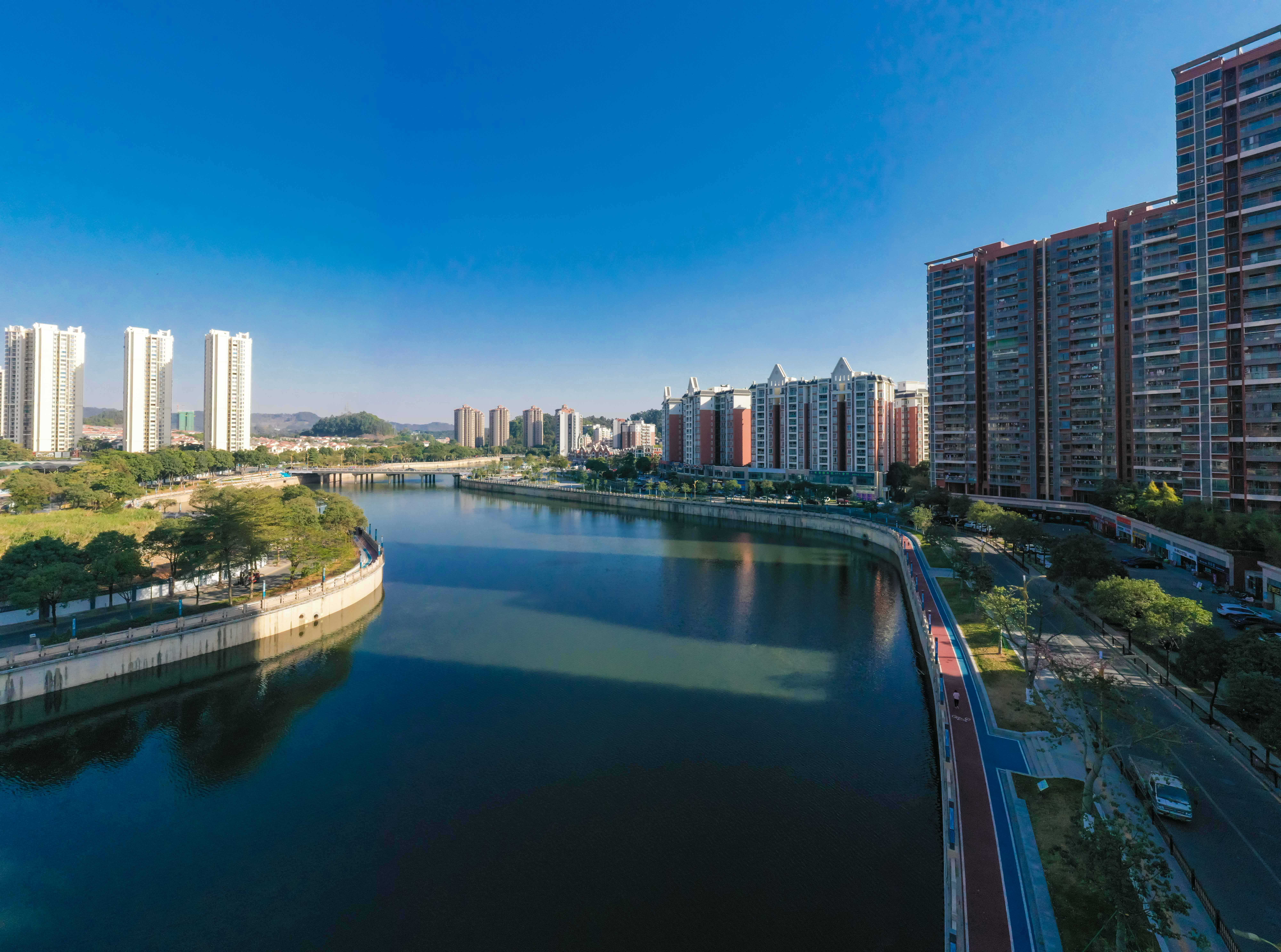 凤岗一河两岸瞩目升级唯美大片随手拍