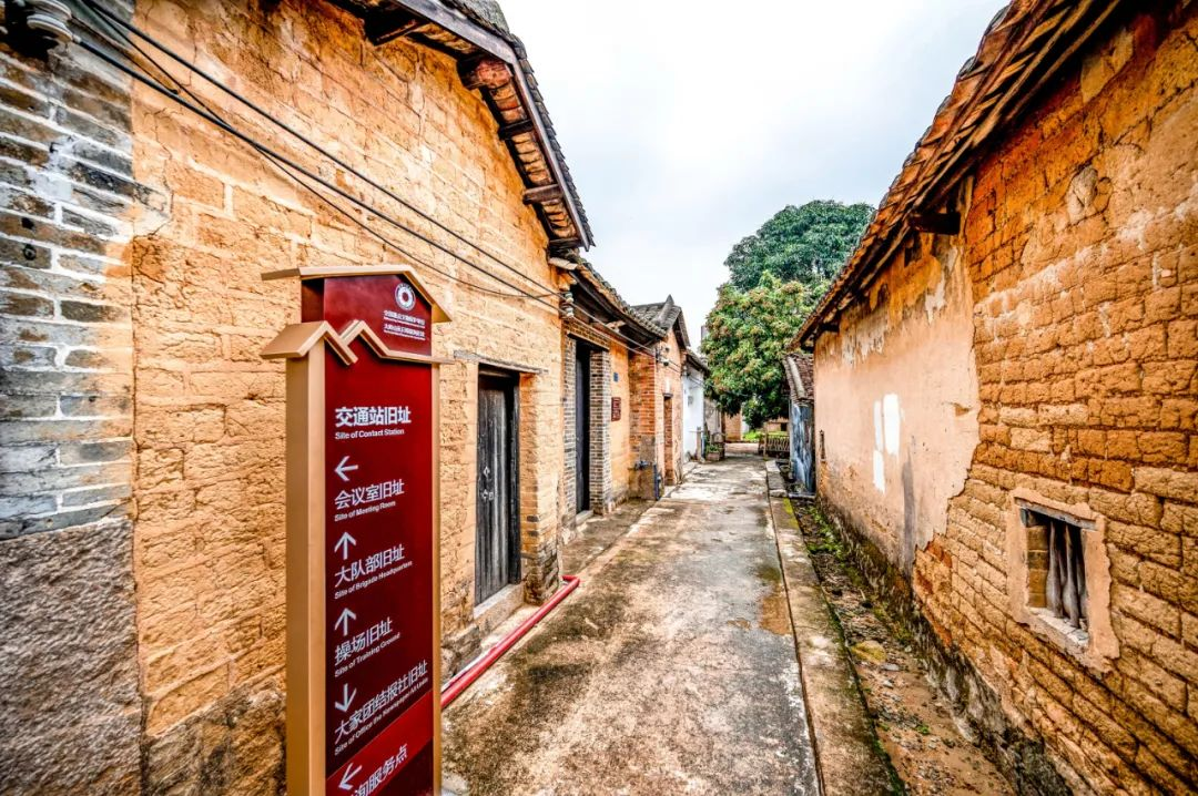 日和风轻,升级改造后的大岭山抗日根据地旧址在艳阳下巍然矗立.