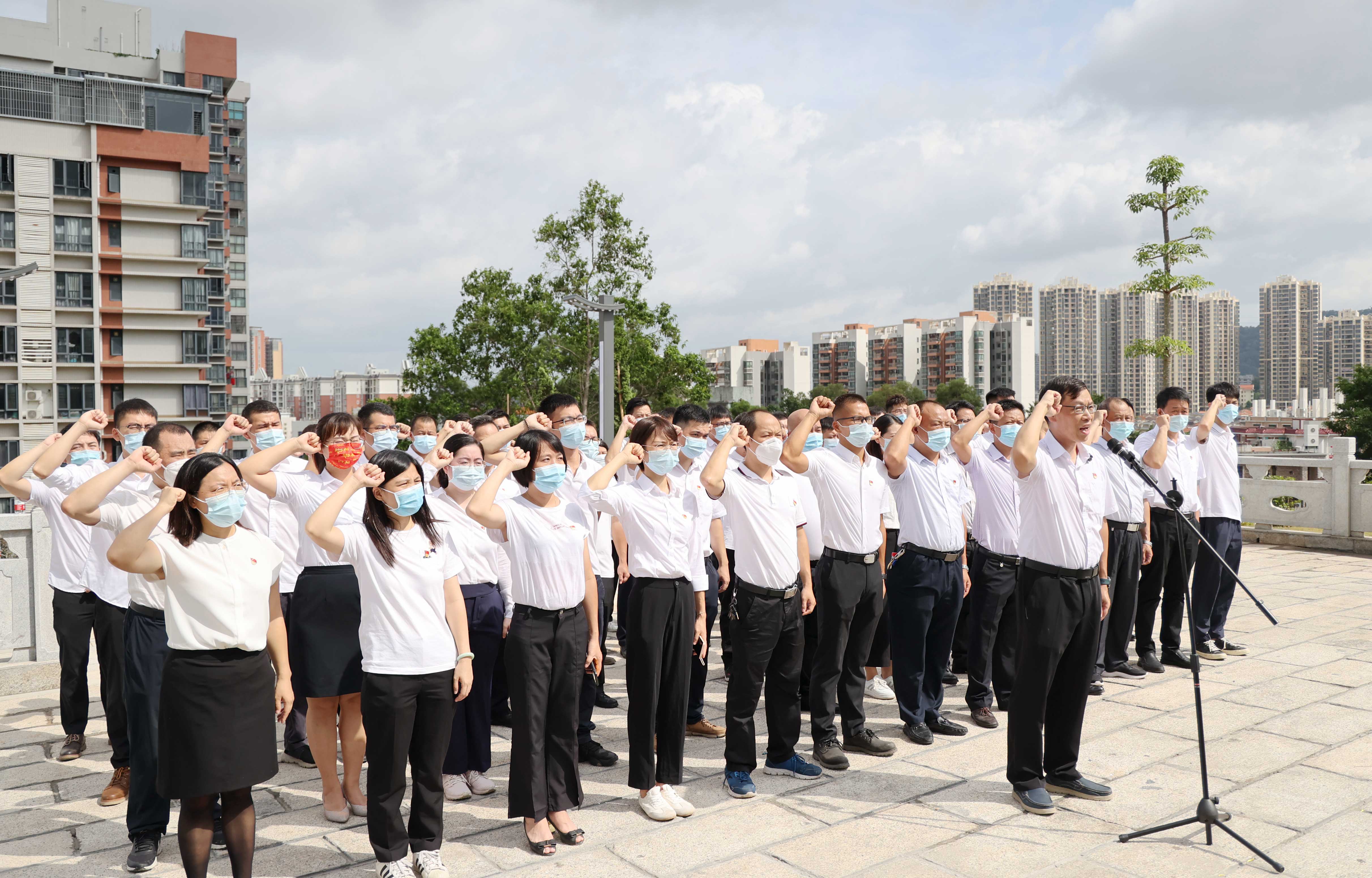 凤岗镇举行预备党员集体入党宣誓仪式