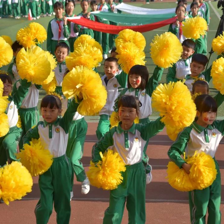这里超燃大岭山镇中心小学第十届体育节开幕啦