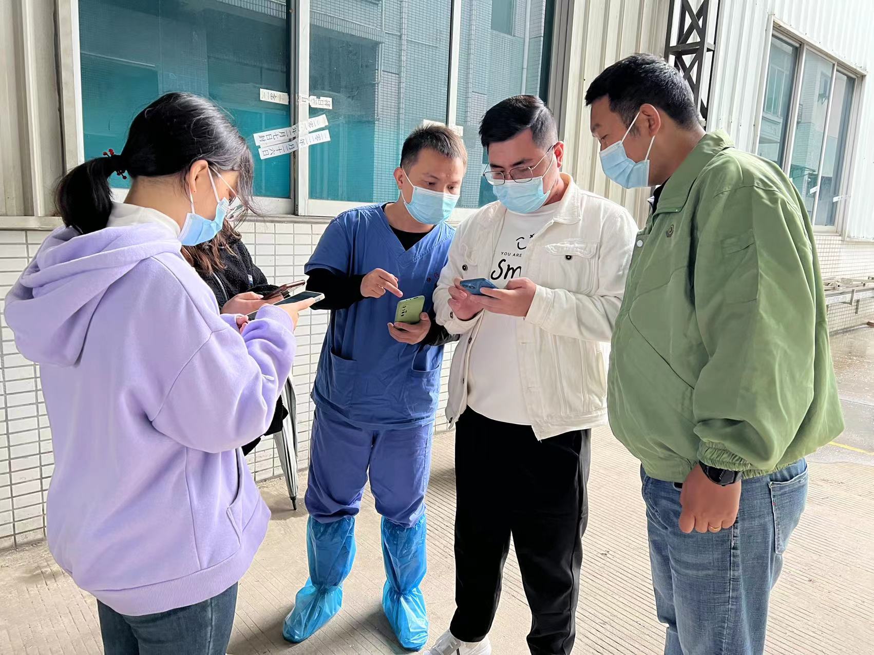 "今天我们还是和之前一样采用十混一,行政区划分东莞市横沥镇采样点