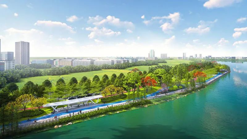 碧道二期效果图今年,道滘镇积极加快堤防达标建设进度,提高辖区防洪